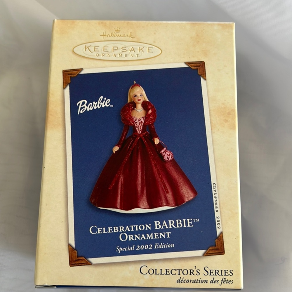 NRFB Vintage 2002 Celebration Barbie Ornament